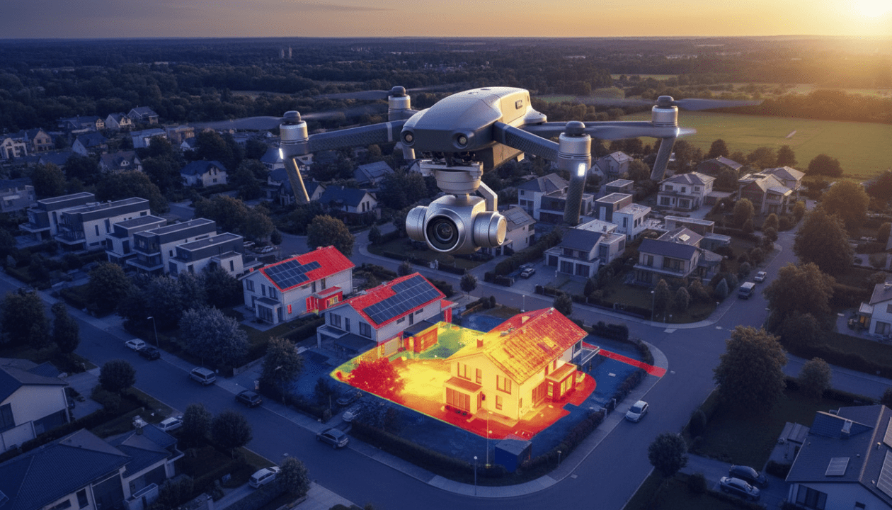 découvrez comment le diagnostic thermique aérien par drone permet de détecter efficacement les déperditions de chaleur, optimisant ainsi la performance énergétique de vos bâtiments.