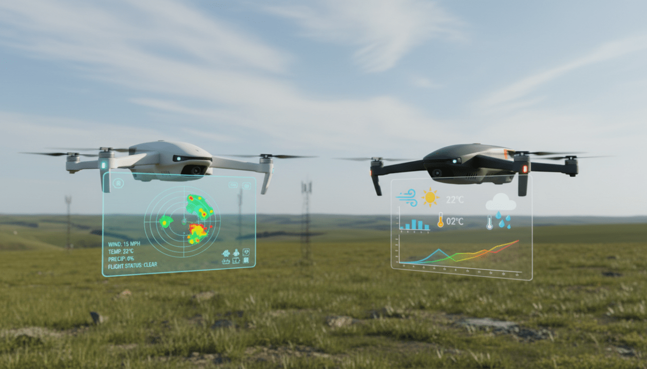 comparez les applications météo pour drone uav forecast et dronebuddy afin de choisir l'outil idéal pour planifier vos vols en toute sécurité.