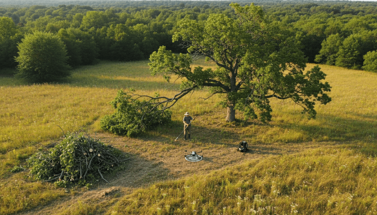 découvrez pourquoi dégager les branches est essentiel pour préparer un terrain avant une prise de vue drone, garantissant sécurité et qualité optimale des images.